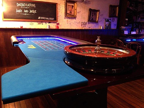 Roulette table hire at Black Coffee Lyrics, Surfers Paradise, Gold Coast