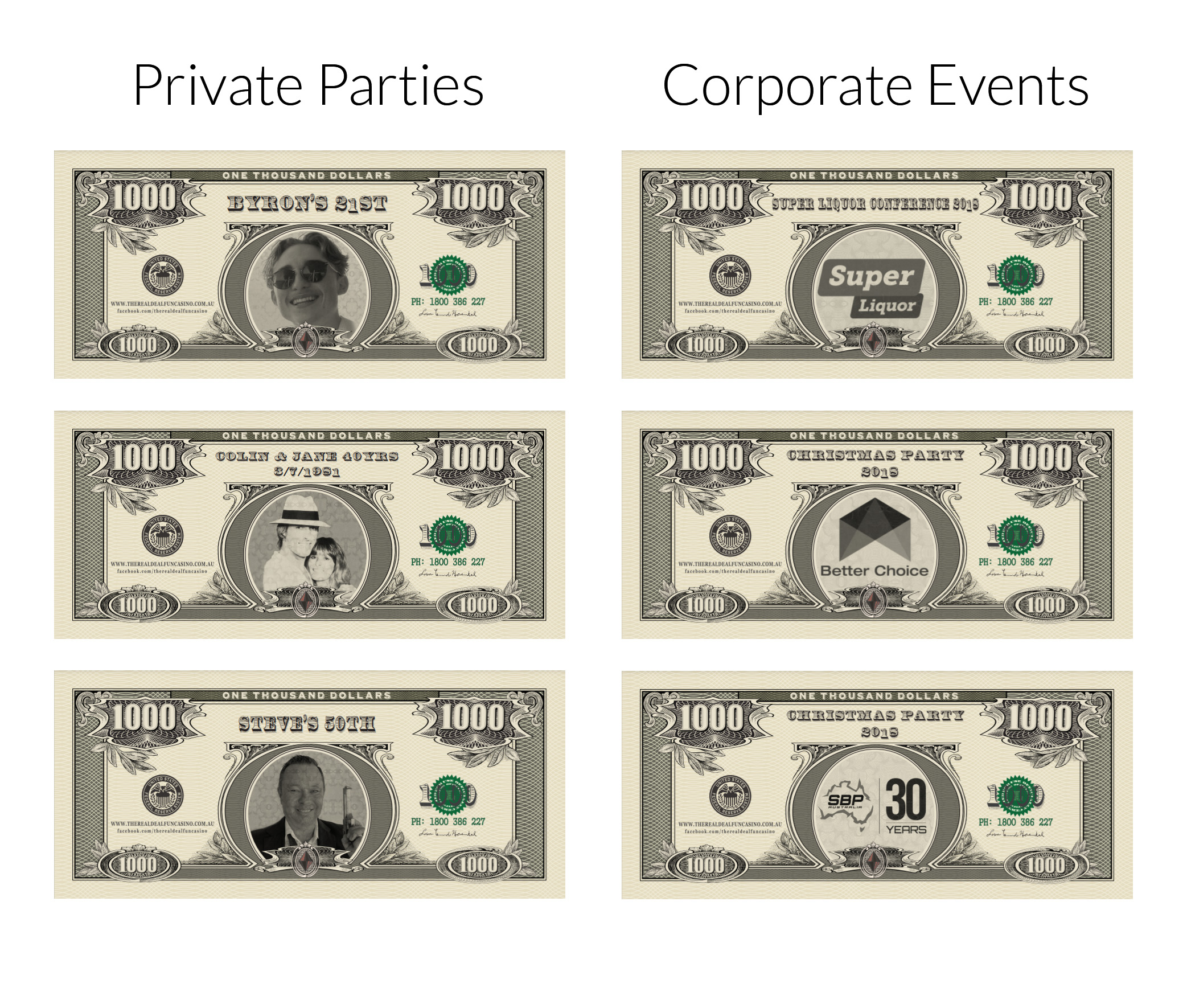 Customized fun money